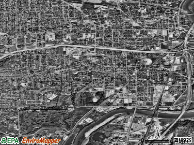 Zip code 45408 satellite photo by USGS
