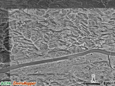 Zip code 45619 satellite photo by USGS