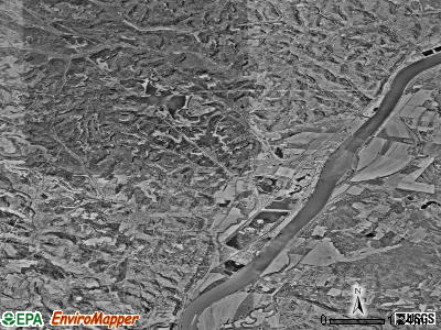 Zip code 45620 satellite photo by USGS