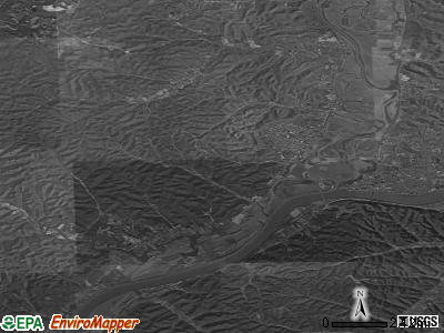 Zip code 45663 satellite photo by USGS