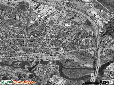 Zip code 05404 satellite photo by USGS