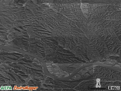 Zip code 45684 satellite photo by USGS