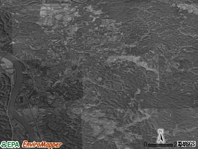 Zip code 45694 satellite photo by USGS