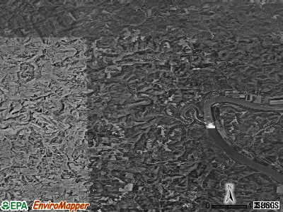Zip code 45743 satellite photo by USGS