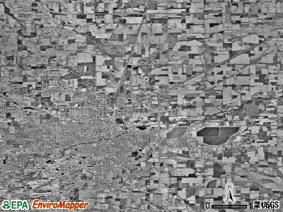 Zip code 45801 satellite photo by USGS