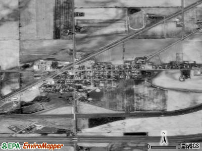 Zip code 45808 satellite photo by USGS