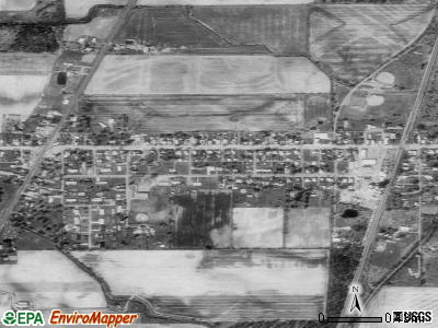 Zip code 45820 satellite photo by USGS