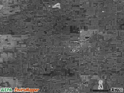 Zip code 45828 satellite photo by USGS