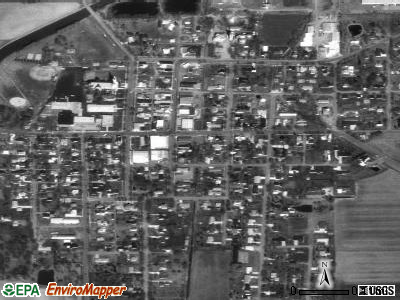 Zip code 45876 satellite photo by USGS