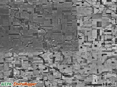 Zip code 45877 satellite photo by USGS