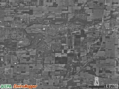 Zip code 46017 satellite photo by USGS