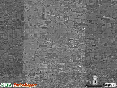 Zip code 46074 satellite photo by USGS