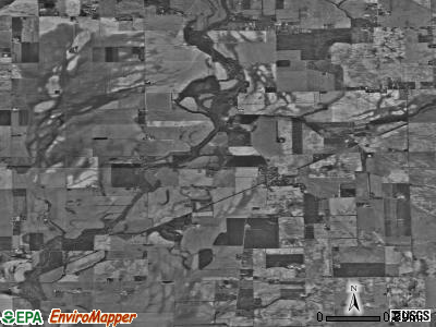 Zip code 46110 satellite photo by USGS