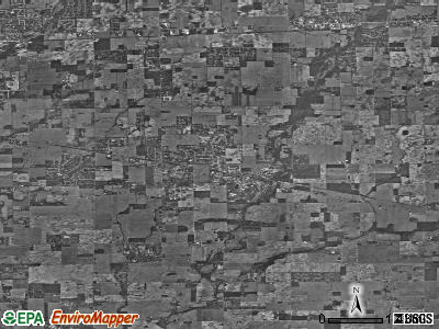Zip code 46163 satellite photo by USGS