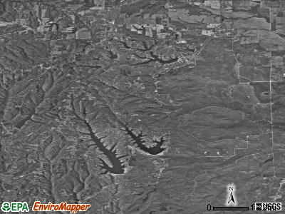Zip code 46164 satellite photo by USGS