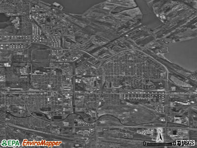 Zip code 46312 satellite photo by USGS