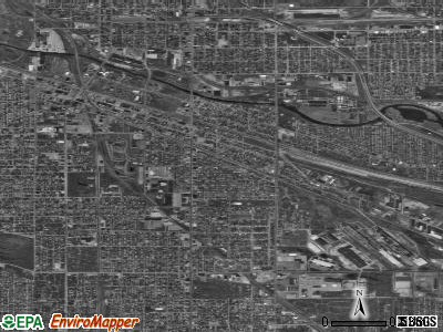 Zip code 46320 satellite photo by USGS