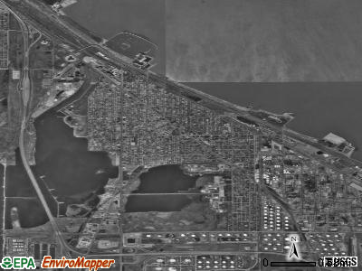 Zip code 46394 satellite photo by USGS