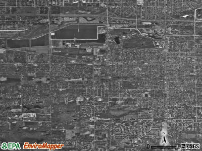 Zip code 46408 satellite photo by USGS