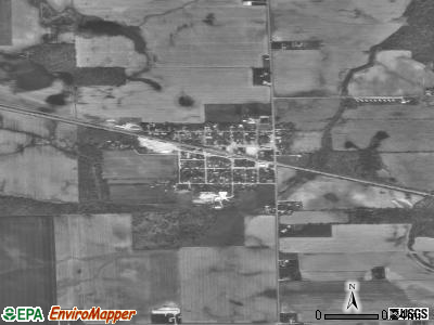 Zip code 46508 satellite photo by USGS