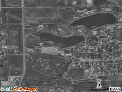 Zip code 46556 satellite photo by USGS