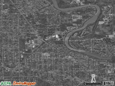 Zip code 46616 satellite photo by USGS
