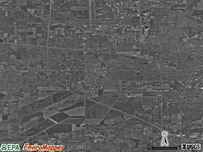 Zip code 46619 satellite photo by USGS