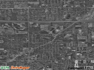 Zip code 46635 satellite photo by USGS