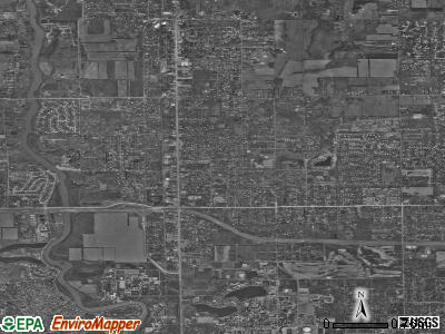 Zip code 46637 satellite photo by USGS
