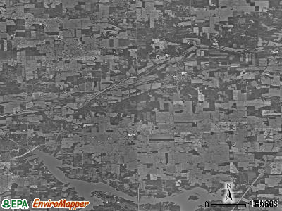 Zip code 46702 satellite photo by USGS