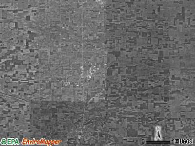Zip code 46711 satellite photo by USGS