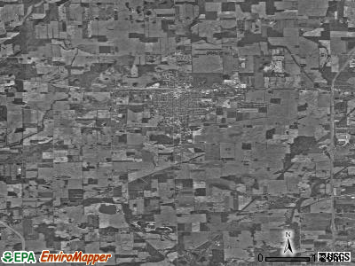 Zip code 46738 satellite photo by USGS