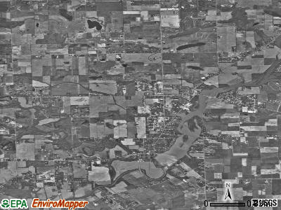 Zip code 46765 satellite photo by USGS
