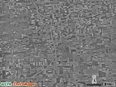 Zip code 46774 satellite photo by USGS
