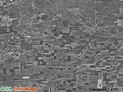 Zip code 46819 satellite photo by USGS