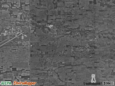 Zip code 46914 satellite photo by USGS