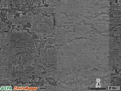 Zip code 46929 satellite photo by USGS