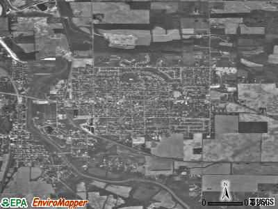 Zip code 46933 satellite photo by USGS