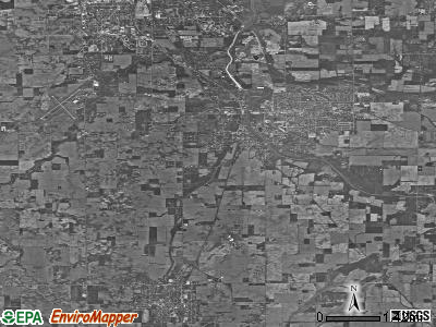 Zip code 46938 satellite photo by USGS