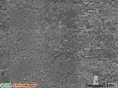 Zip code 46953 satellite photo by USGS