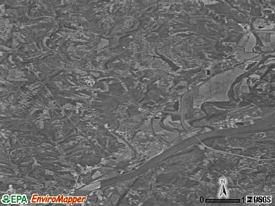 Zip code 47025 satellite photo by USGS