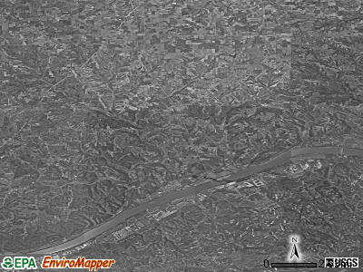 Zip code 47043 satellite photo by USGS
