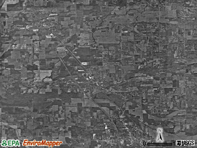 Zip code 47102 satellite photo by USGS