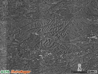 Zip code 47106 satellite photo by USGS