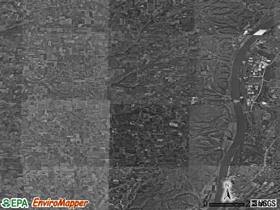 Zip code 47117 satellite photo by USGS