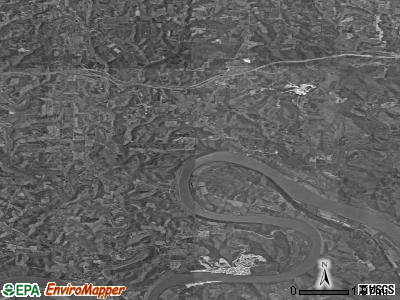 Zip code 47137 satellite photo by USGS