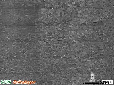Zip code 47201 satellite photo by USGS