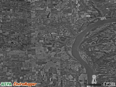 Zip code 47243 satellite photo by USGS