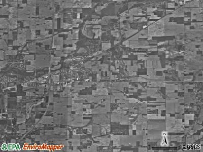 Zip code 47334 satellite photo by USGS