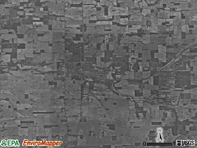 Zip code 47338 satellite photo by USGS
